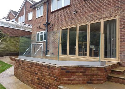 Frameless glass balustrade in High Wycombe