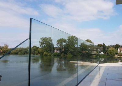 Frameless glass balustrade system in Maidenhead