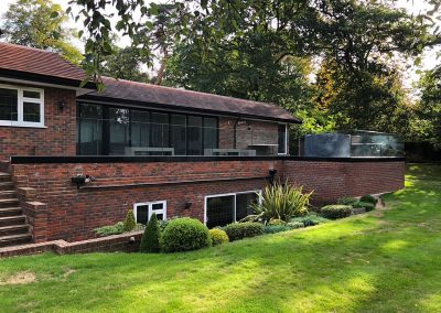 Frameless glass balustrade in Pinner, London
