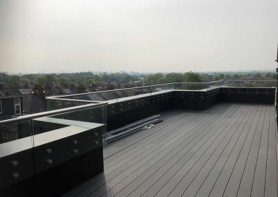 Glass balustrade in West London