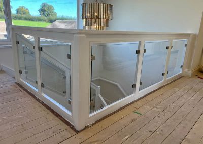 Glass infill on landing in Northampton