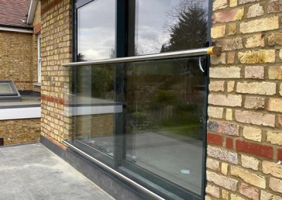 Juliet glass balcony in Oxfordshire