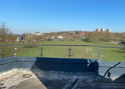 Posted glass balustrades