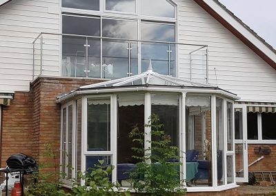 Posted glass balustrades system