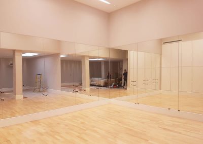 Dance studio wall mirrors