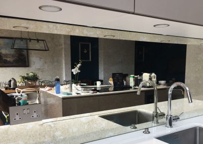 Large kitchen splashback