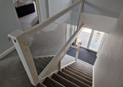 Glass infill panels on Aylesbury home staircase and landing