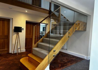 Glass balustrade on Beaconsfield staircase
