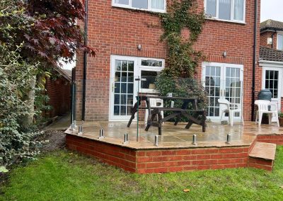 Frameless glass balustrade in High Wycombe