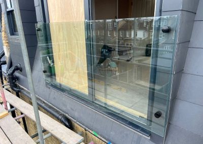 Frameless Juliet balcony on Wimbledon