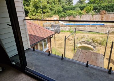 Glass balcony in Camberley
