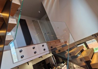 Glass balustrade in Northampton