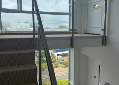 Post and handrail internal staircase