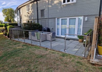 Posted glass balustrade in Northants