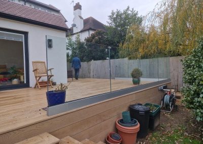 frameless glass balustrade in Bromley London