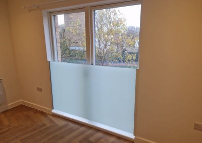 Frosted juliet balustrade in London