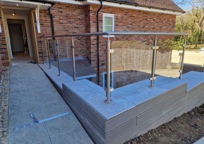 residential post and handrail in Surrey